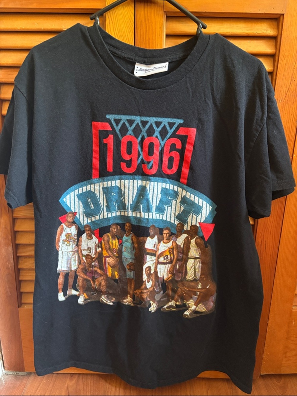 Black 1996 NBA Draft Graphic Short Sleeve Tee Kobe Bryant